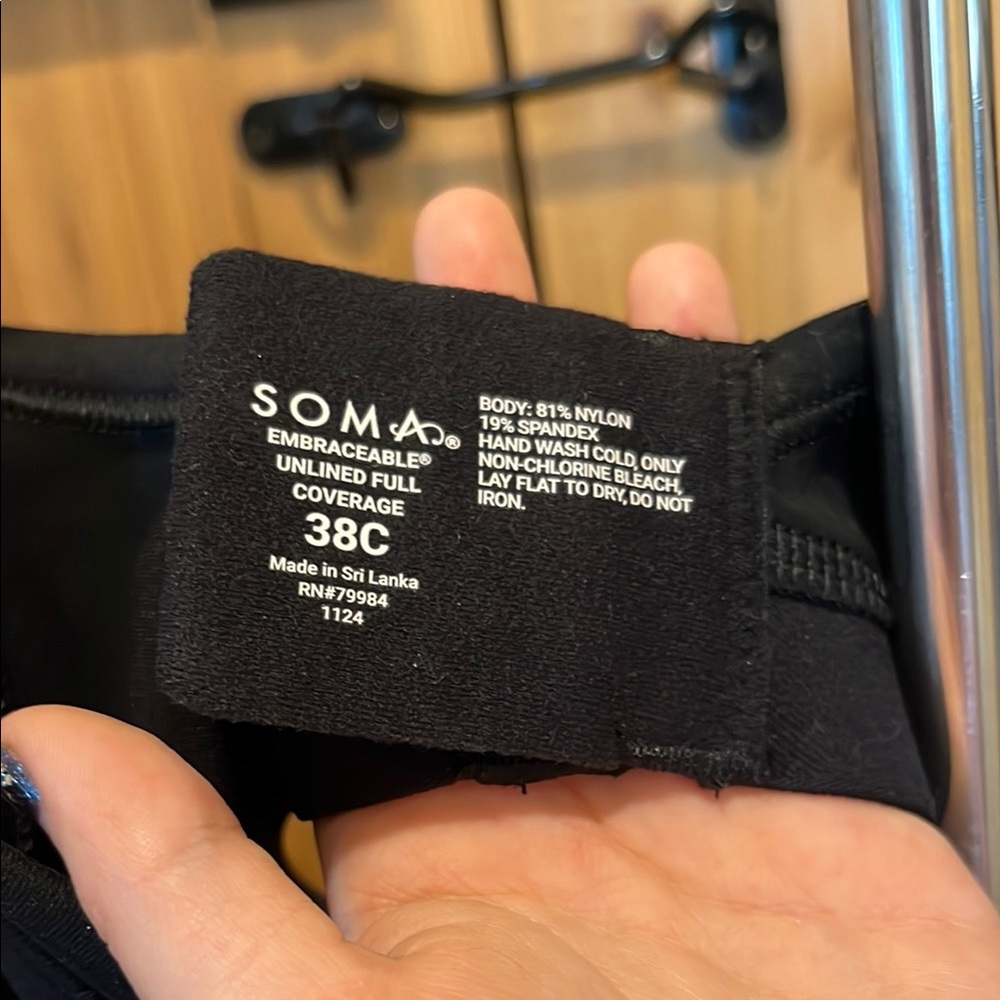Soma Classic Black Women's Bra - Picture 3 of 10